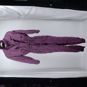 Vintage Nils Womens One Piece Ski Snowsuit Purple Size 6
